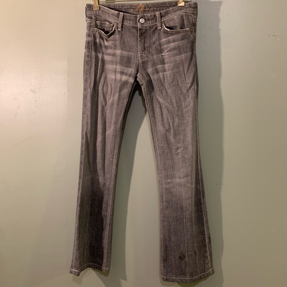 7 for All Mankind jeans Z pocket jeans HTF sz 28 x30-31” - Picture 8 of 8
